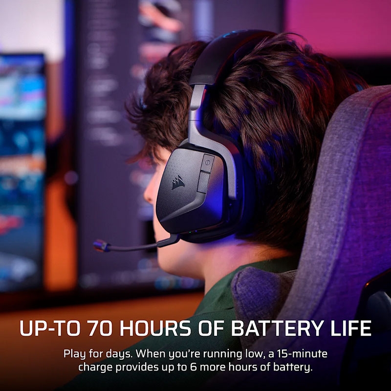 Tai Nghe không dây Corsair Void V2 Max Wireless Black Carbon