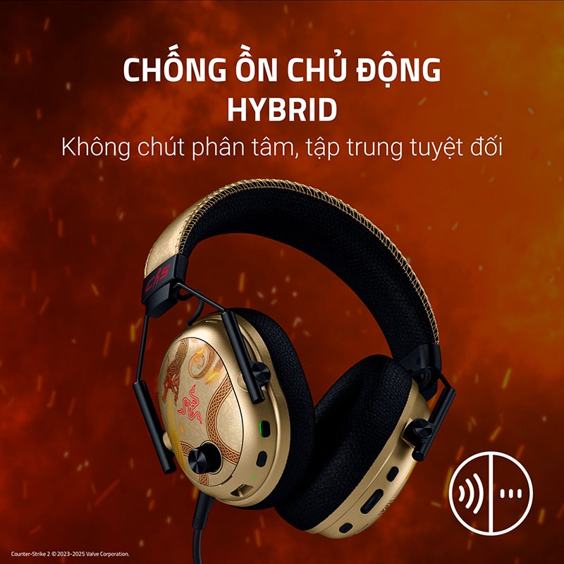 Tai Nghe không dây Razer Blackshark V3 Pro CS2 Counter-Strike 2 Edition RZ04-05400800-R3M1