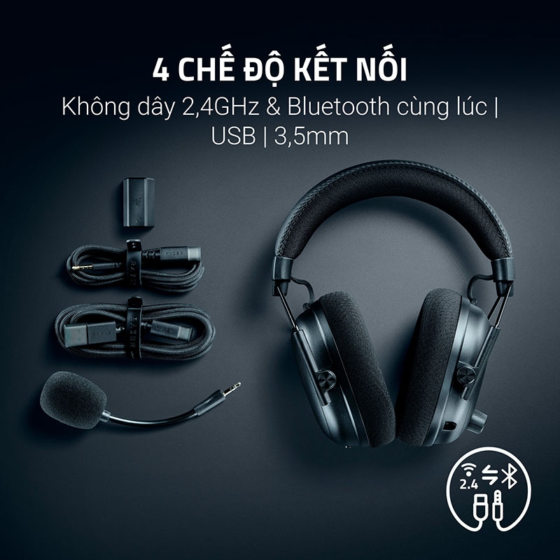 Tai Nghe không dây Razer Blackshark V3 Pro CS2 Counter-Strike 2 Edition RZ04-05400800-R3M1