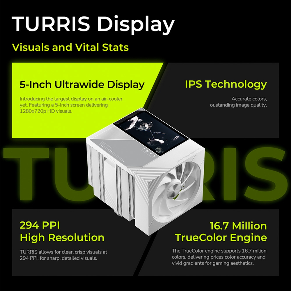 Tản nhiệt khí TRYX TURRIS 620 WHITE H-T620N-DM2M-G0W