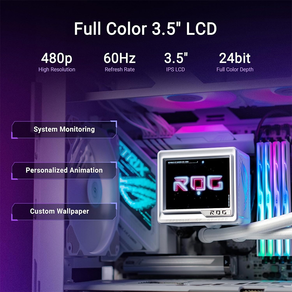 Tản nhiệt nước AIO ASUS ROG RYUJIN III 360 ARGB EXTREME WHITE