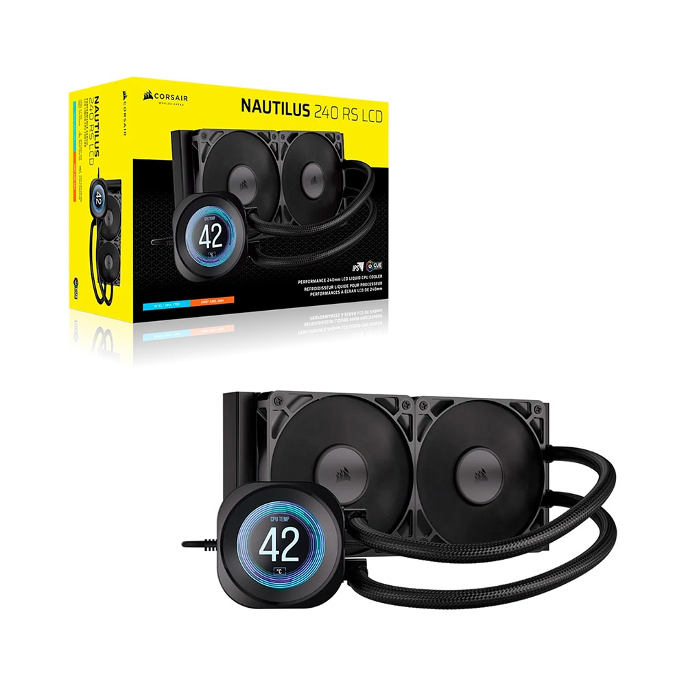 Tản nhiệt nước AIO Corsair NAUTILUS 240 RS LCD Black CW-9061031-WW