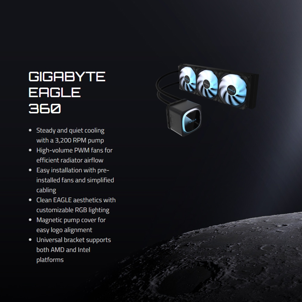 Tản nhiệt nước AIO GIGABYTE EAGLE 360 ARGB