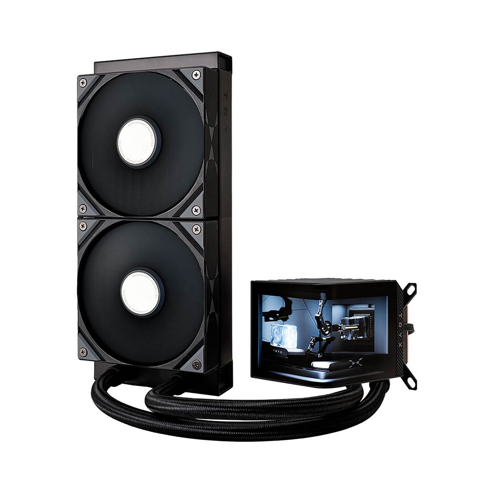 Tản nhiệt nước AIO TRYX PANORAMA 240 L-shaped AMOLED Black L-P240N-DS2M-G0K