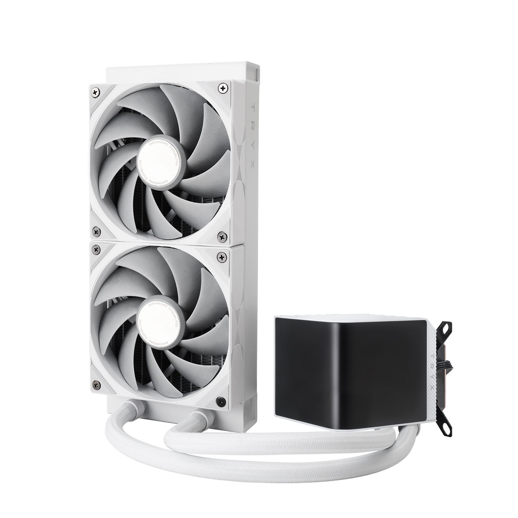 Tản nhiệt nước AIO TRYX PANORAMA 240 L-shaped AMOLED White L-P240N-DS2M-G0W