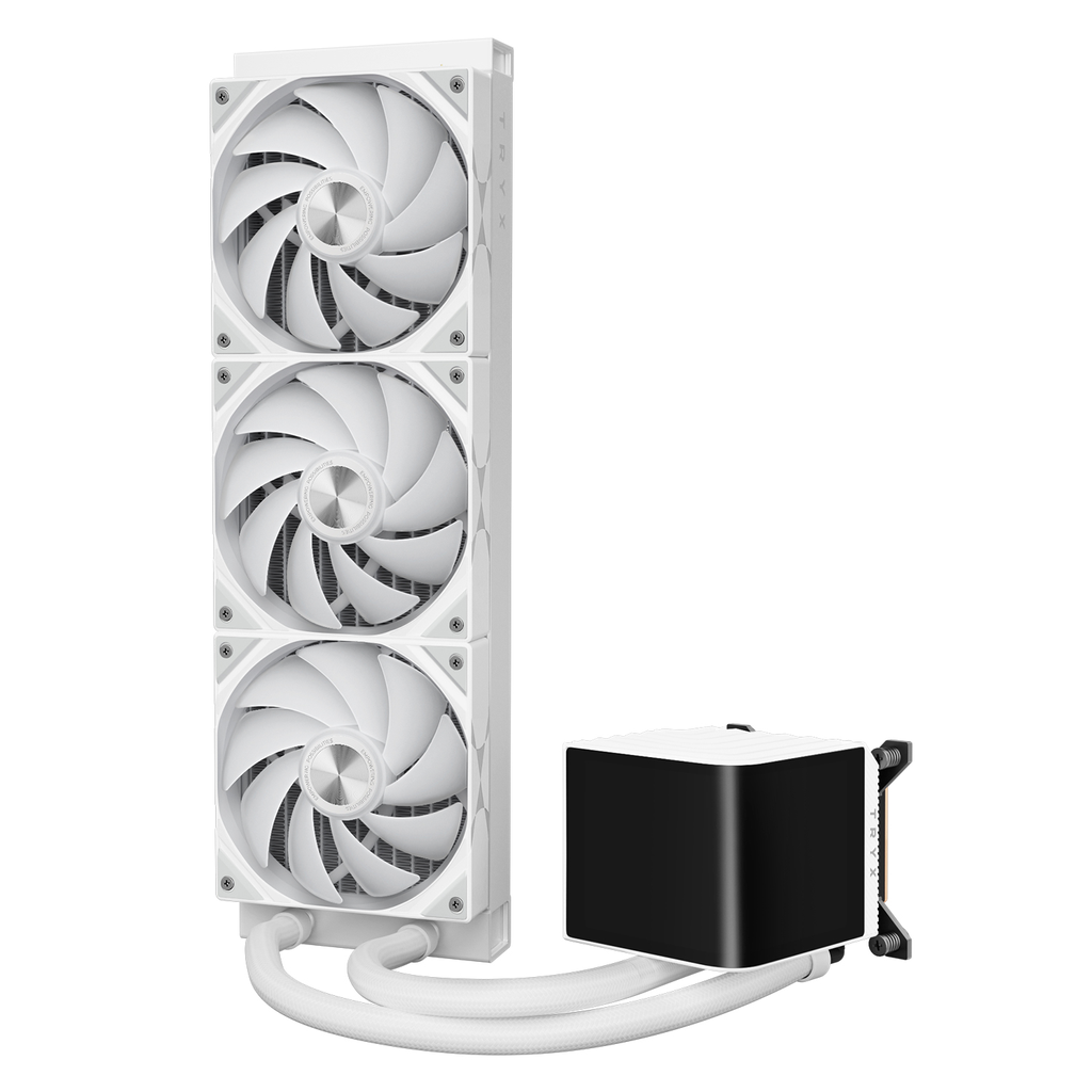 Tản nhiệt nước AIO TRYX PANORAMA 360 ARGB L-shaped AMOLED White L-P360A-AS3M-G1W