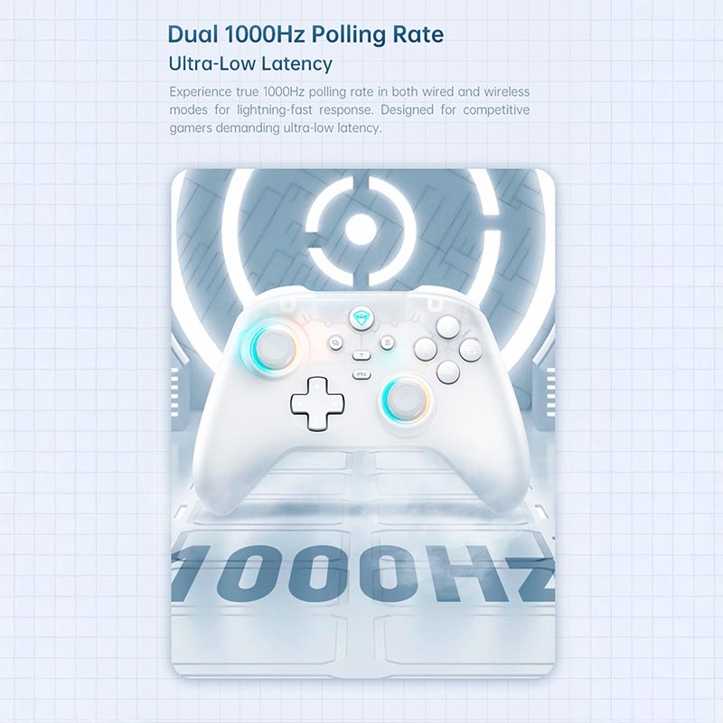 Tay cầm chơi game không dây Machenike G3 V2 Tri Mode with Charging Dock