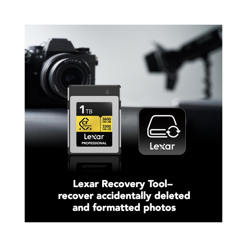 Thẻ nhớ CFexpress 4.0 Lexar Professional 1TB Type B GOLD Series LCXEXP4001T-RNENG