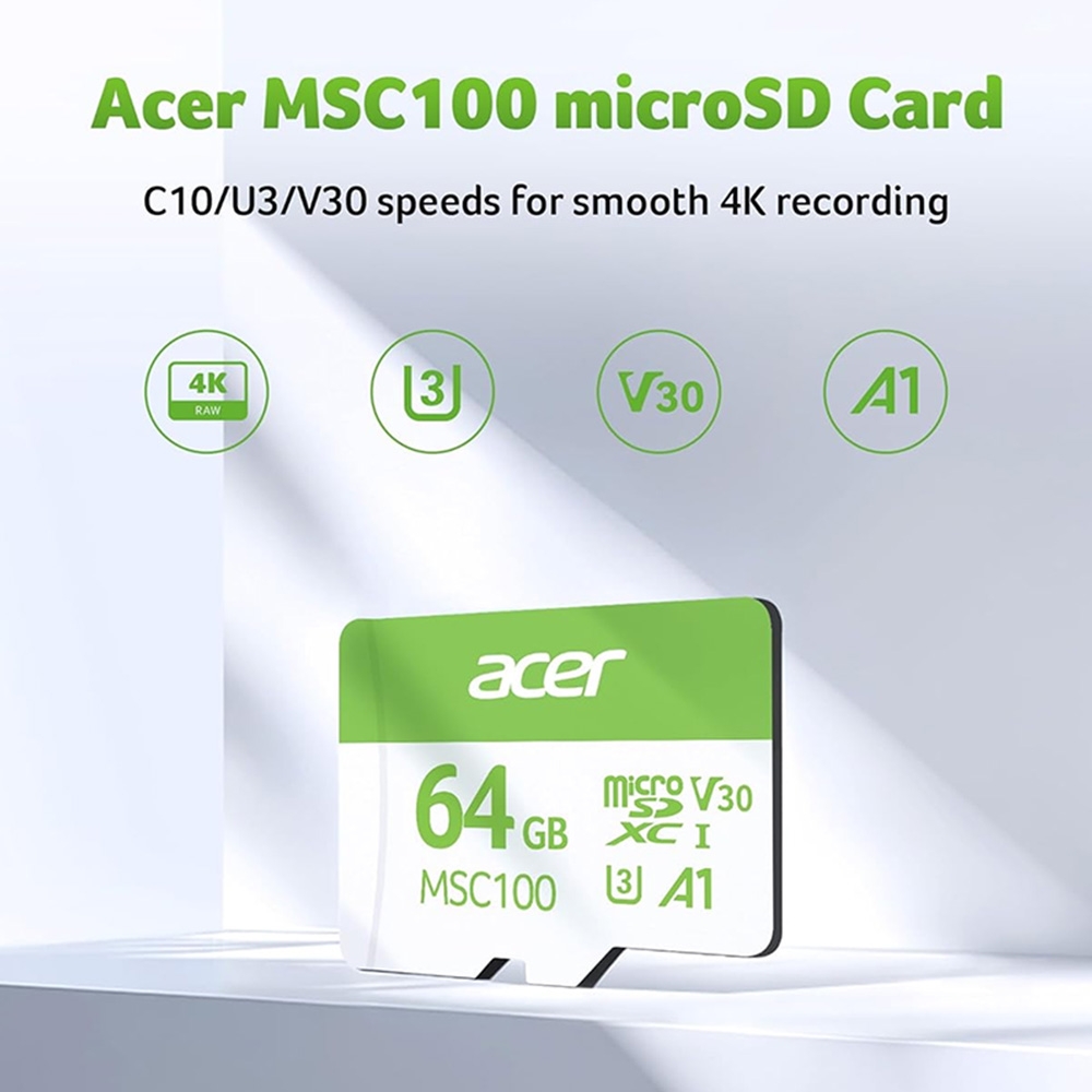 Thẻ nhớ MicroSDXC Acer MSC100 64GB 100MB/s MSC100-64GB