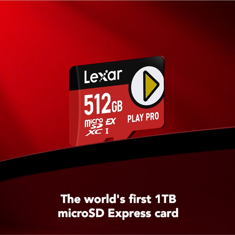 Thẻ nhớ MicroSDXC Express Lexar PLAY PRO 512GB 900MB/s LMSXPS0512G-BNNNG