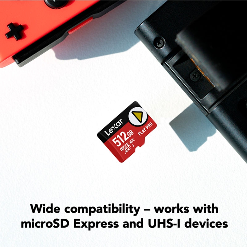 Thẻ nhớ MicroSDXC Express Lexar PLAY PRO 512GB 900MB/s LMSXPS0512G-BNNNG