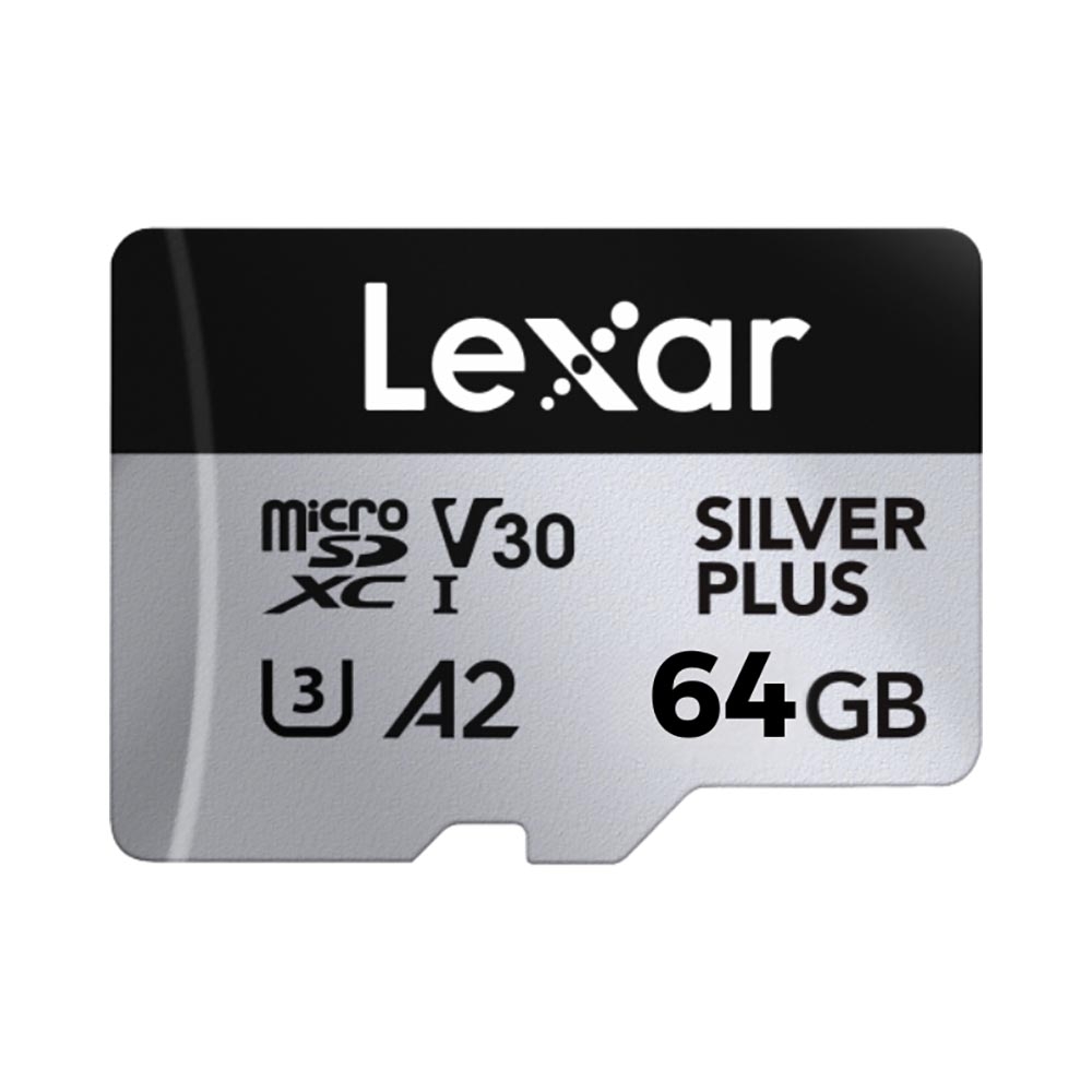 Thẻ nhớ MicroSDXC Lexar Professional Silver Plus UHS-I U3 64GB 205MB/s LMSSIPL064G-BNANG