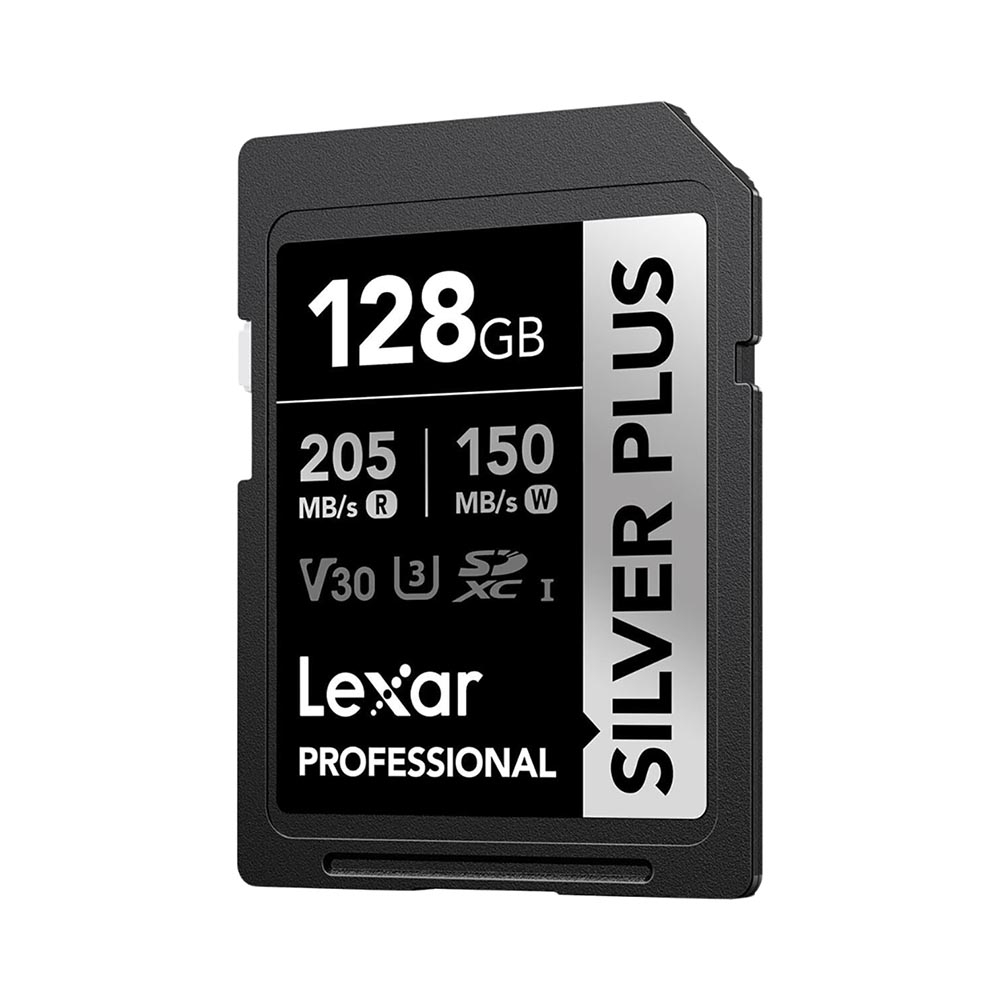 Thẻ nhớ SDXC Lexar Professional Silver Plus UHS-I U3 128GB 205MB/s LSDSIPL128G-BNNNG