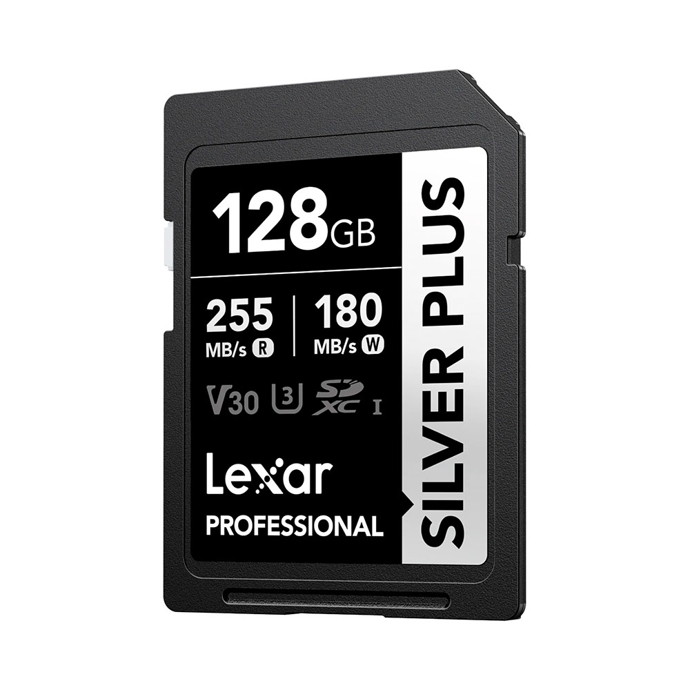 Thẻ nhớ SDXC Lexar Professional Silver Plus UHS-I U3 128GB 255MB/s LSDSIPL128G-BNNNG