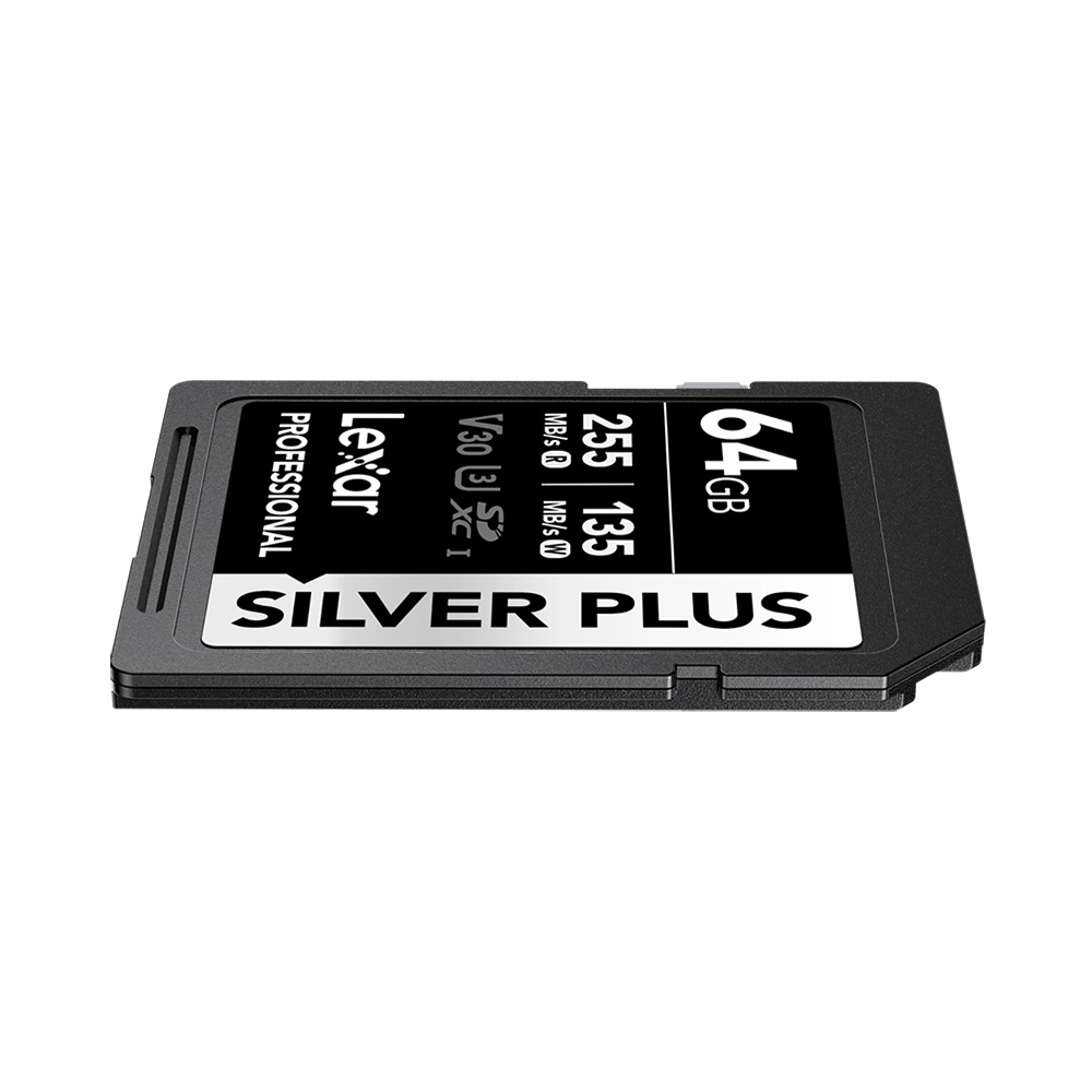Thẻ nhớ SDXC Lexar Professional Silver Plus UHS-I U3 64GB 255MB/s LSDSIPL064G-BNNNG
