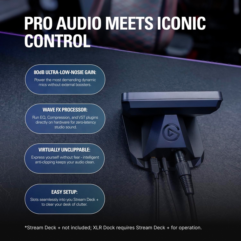 Thiết bị mở rộng Elgato XLR Dock MK.2 for Stream Deck + 10GBQ9901