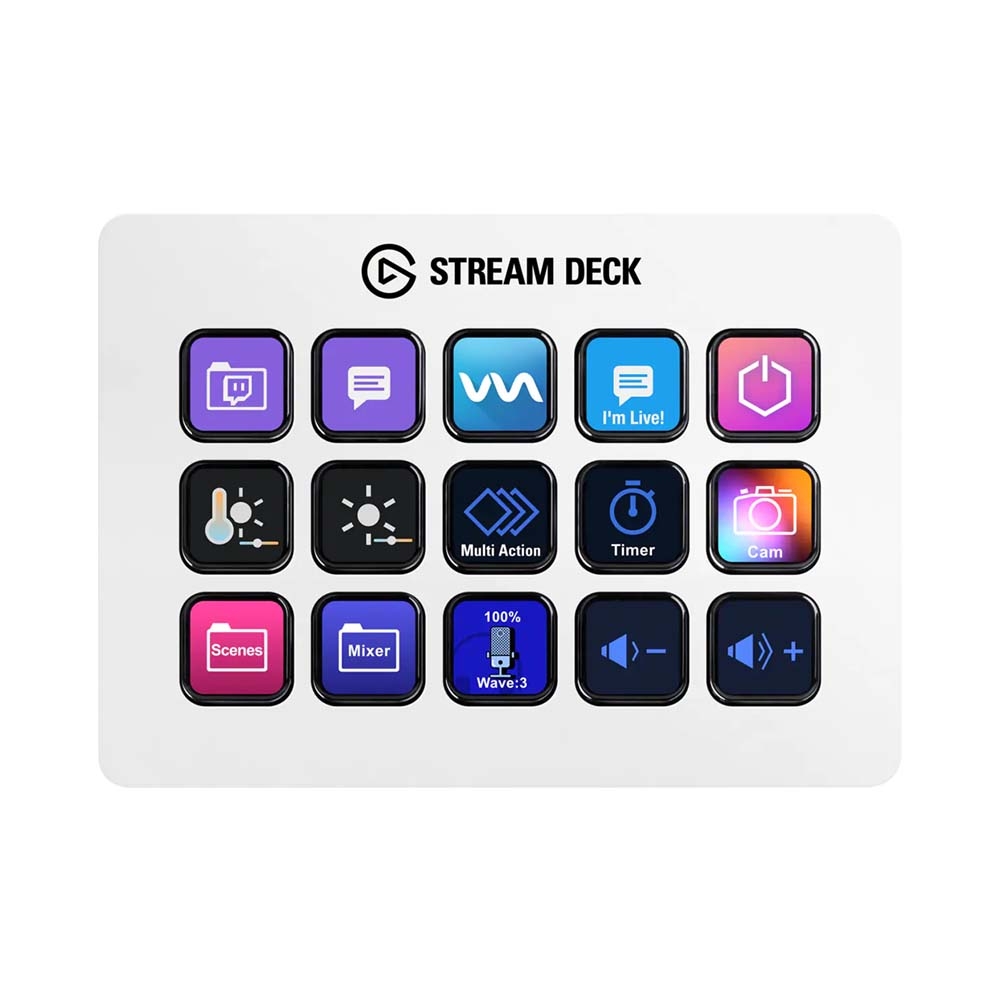 Thiết bị Stream Elgato Gaming StreamDeck MK.2 White 15 Phím Lập Trình 10GBA9911