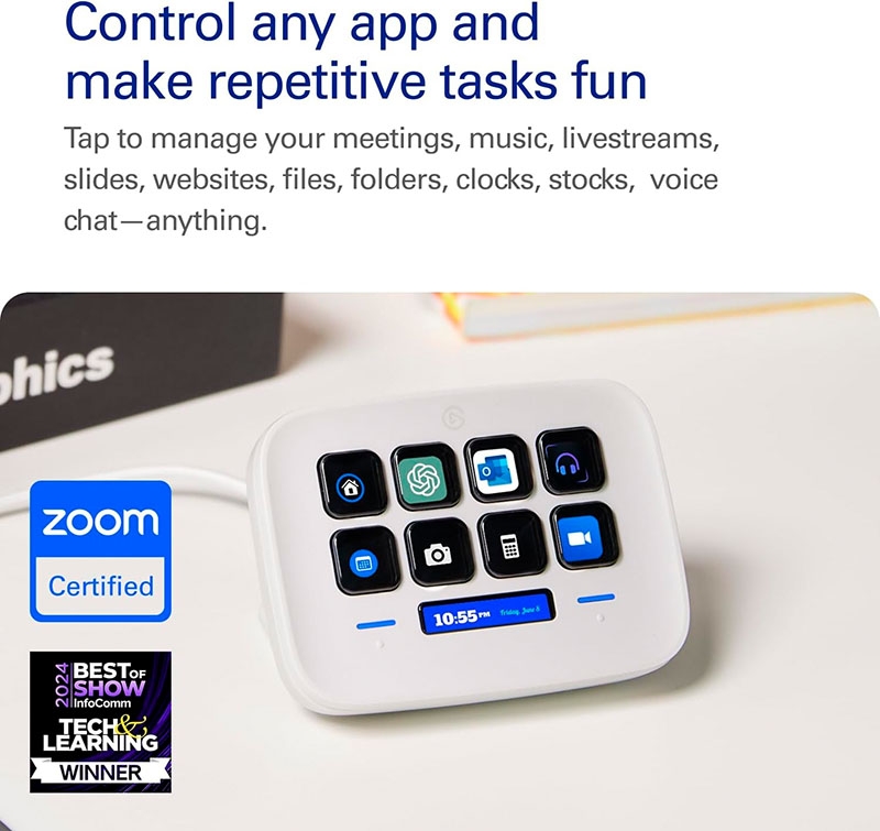 Thiết bị Stream Elgato Gaming StreamDeck Neo 8 Phím Lập Trình 10GBJ9901