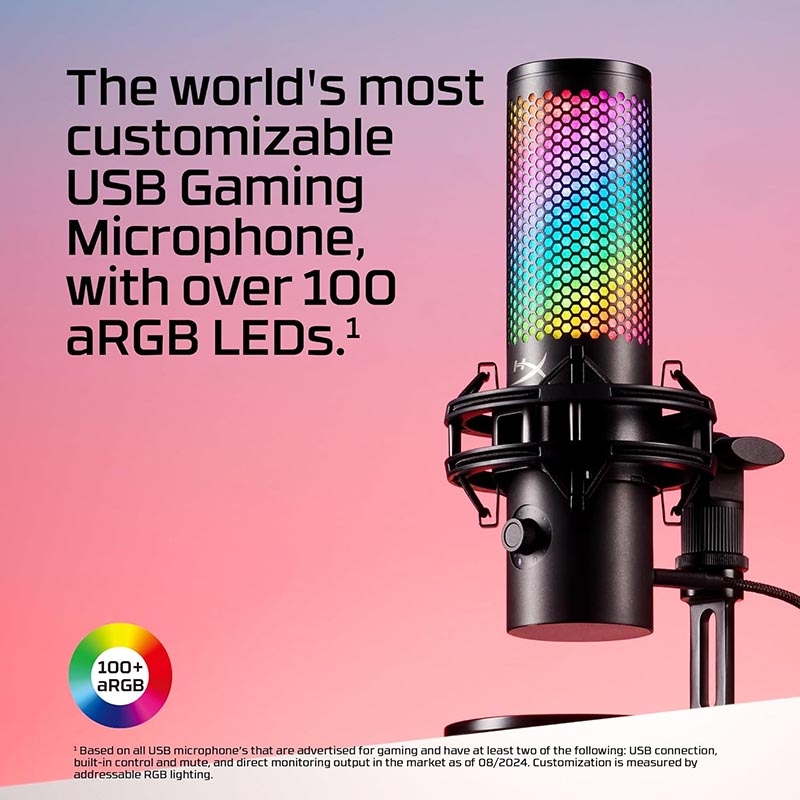 Thiết bị Stream Microphone HyperX QuadCast 2 S RGB 9A273AA