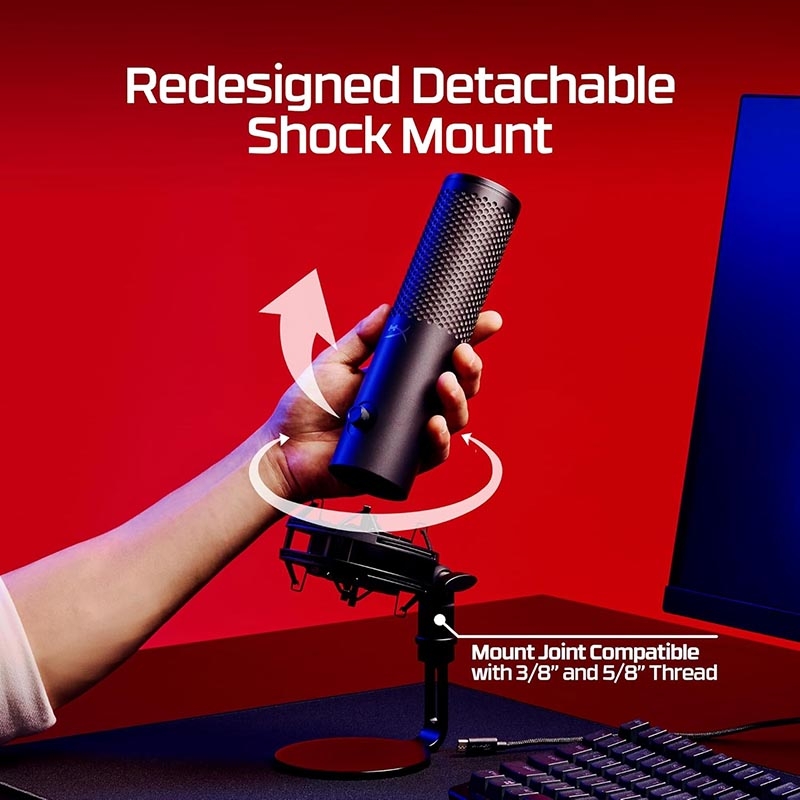 Thiết bị Stream Microphone HyperX QuadCast 2 S RGB 9A273AA
