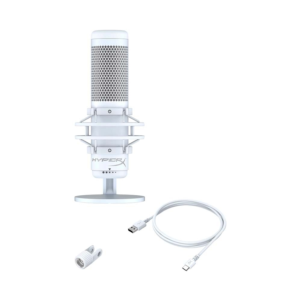 Thiết bị Stream Microphone HyperX QuadCast S RGB White 519P0AA