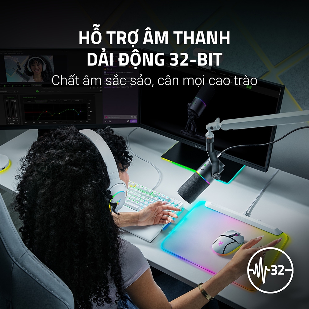 Thiết bị Stream Microphone Razer Seiren V3 Pro
