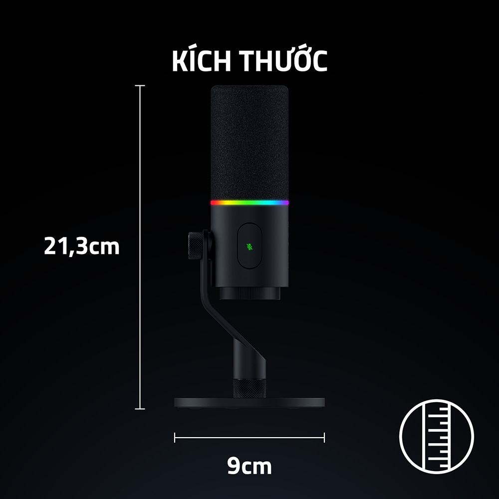 Thiết bị Stream Microphone Razer Seiren V3 Pro