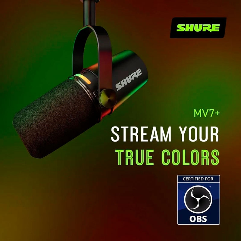 Thiết bị Stream Microphone Shure MV7+ Podcast