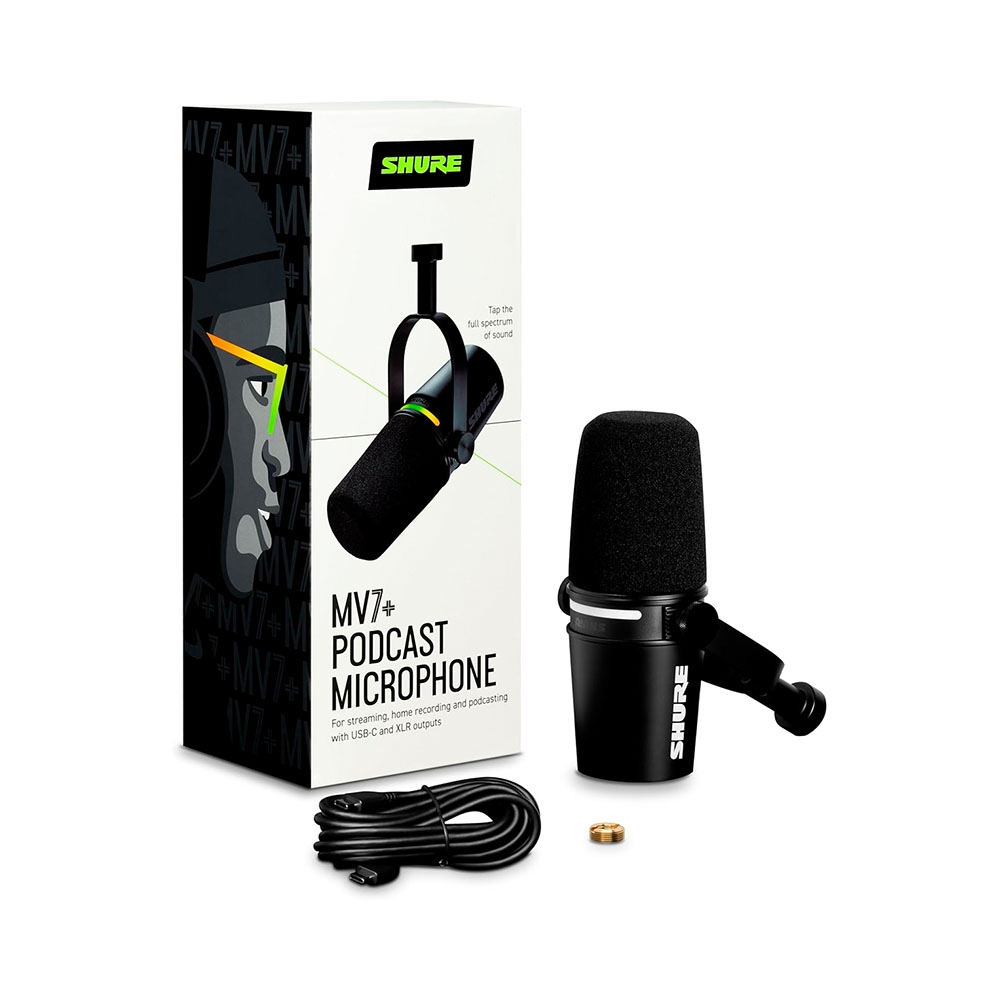 Thiết bị Stream Microphone Shure MV7+ Podcast
