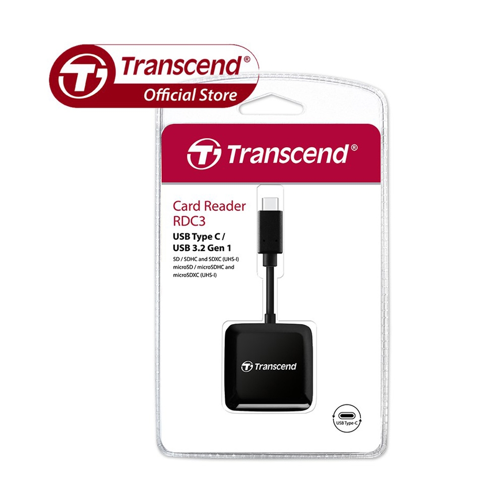 Đầu đọc thẻ nhớ Transcend USB Type-C OTG TS-RDC3