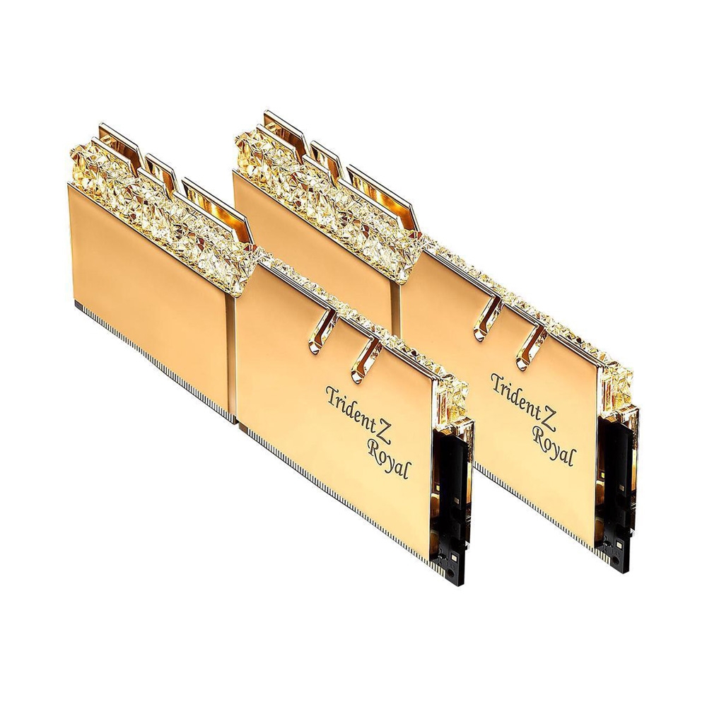 Ram PC G.SKILL Trident Z Royal Gold RGB 16GB 3600MHz DDR4 (8GBx2) F4-3600C18D-16GTRG