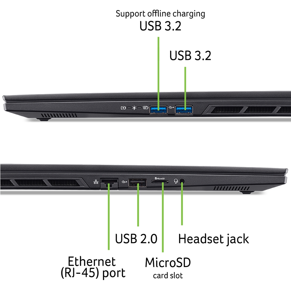 Laptop Acer Nitro 16 AI ProPanel NH.QXFSV.001 AN16S-61-R5F4 (Ryzen AI 7 350, RTX 5060 8GB, RAM 16GB DDR5, SSD 512GB, 16 Inch IPS FHD+ 180Hz 100%sRGB)