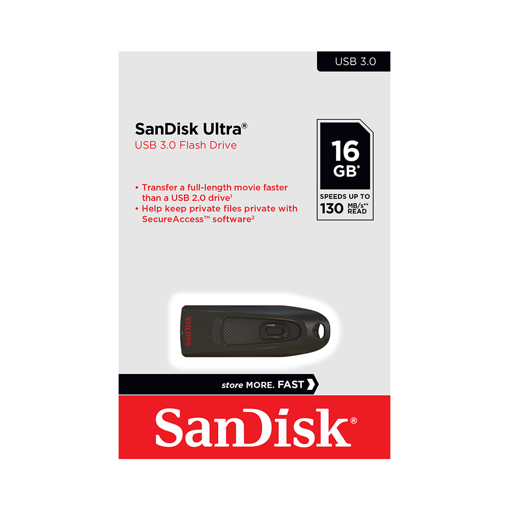 USB 3.0 SanDisk Ultra SDCZ48 16GB 100MB/s SDCZ48-016G-U46