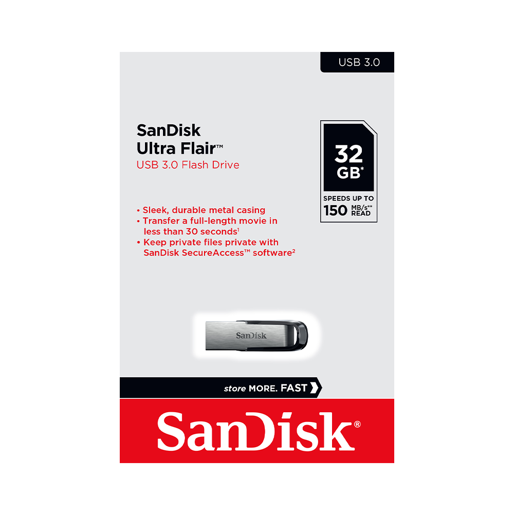 USB 3.0 SanDisk Ultra Flair CZ73 32GB 150MB/s SDCZ73-032G-G46