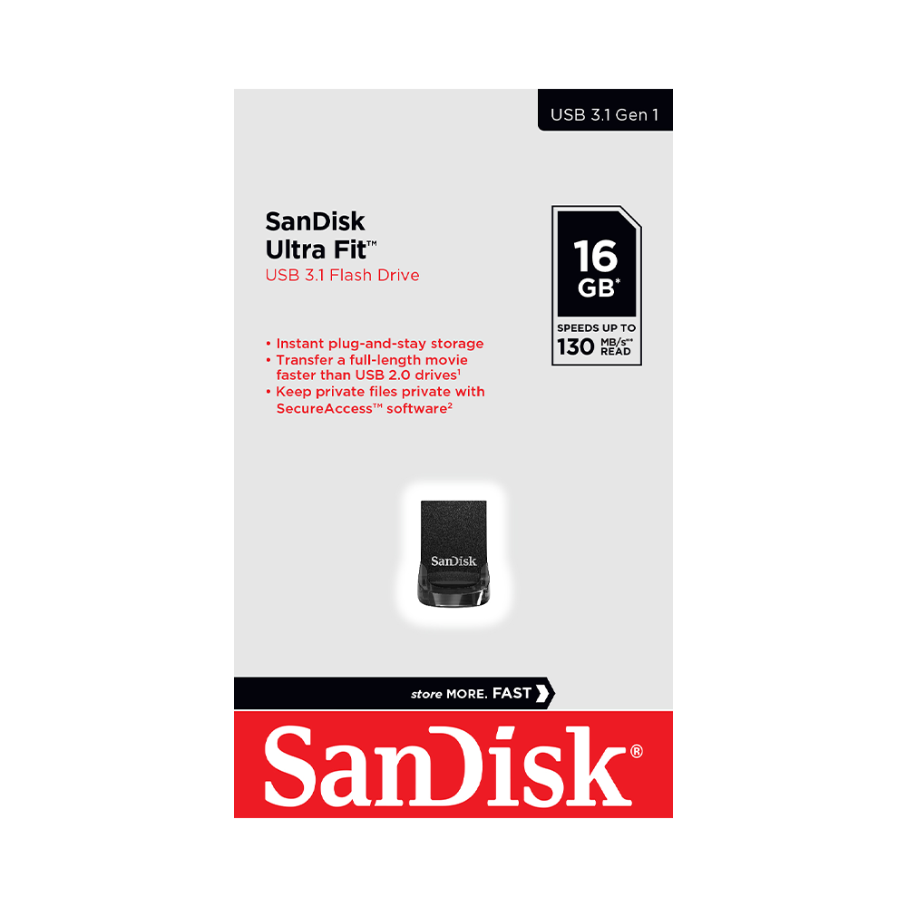 USB 3.1 SanDisk Ultra Fit CZ430 16GB SDCZ430-016G-G46