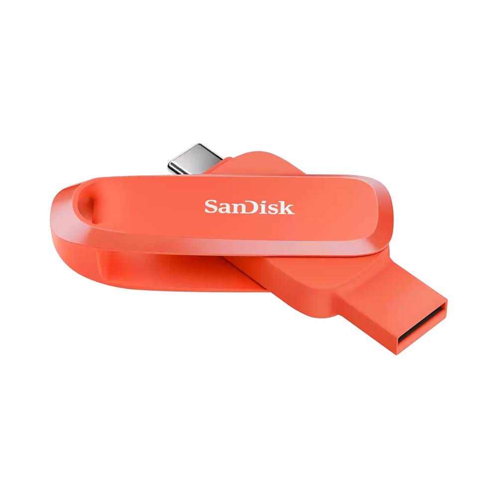 USB 3.2 SanDisk Phone Drive for Android Nasturium Orange 128GB 100MB/s OTG Type-C SDDDC6-128G-G46NO