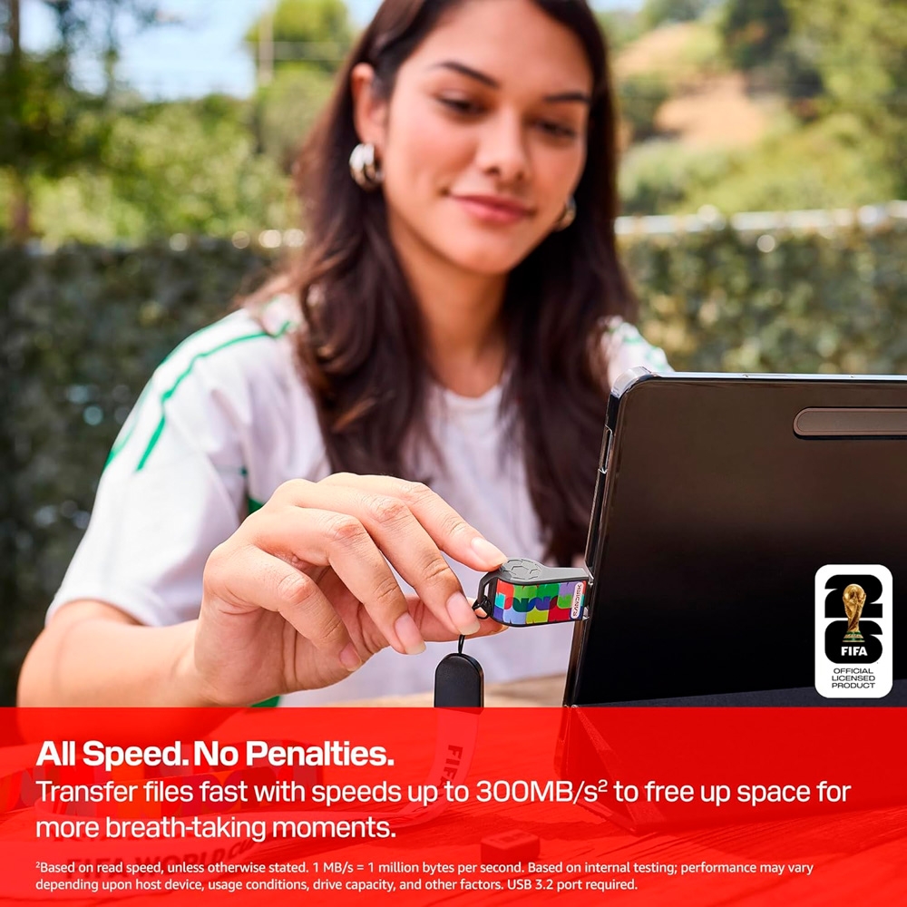 USB-C Sandisk Flash Drive FIFA World Cup 2026 Edition 64GB 300MB/s SDCZIA-064G-G46