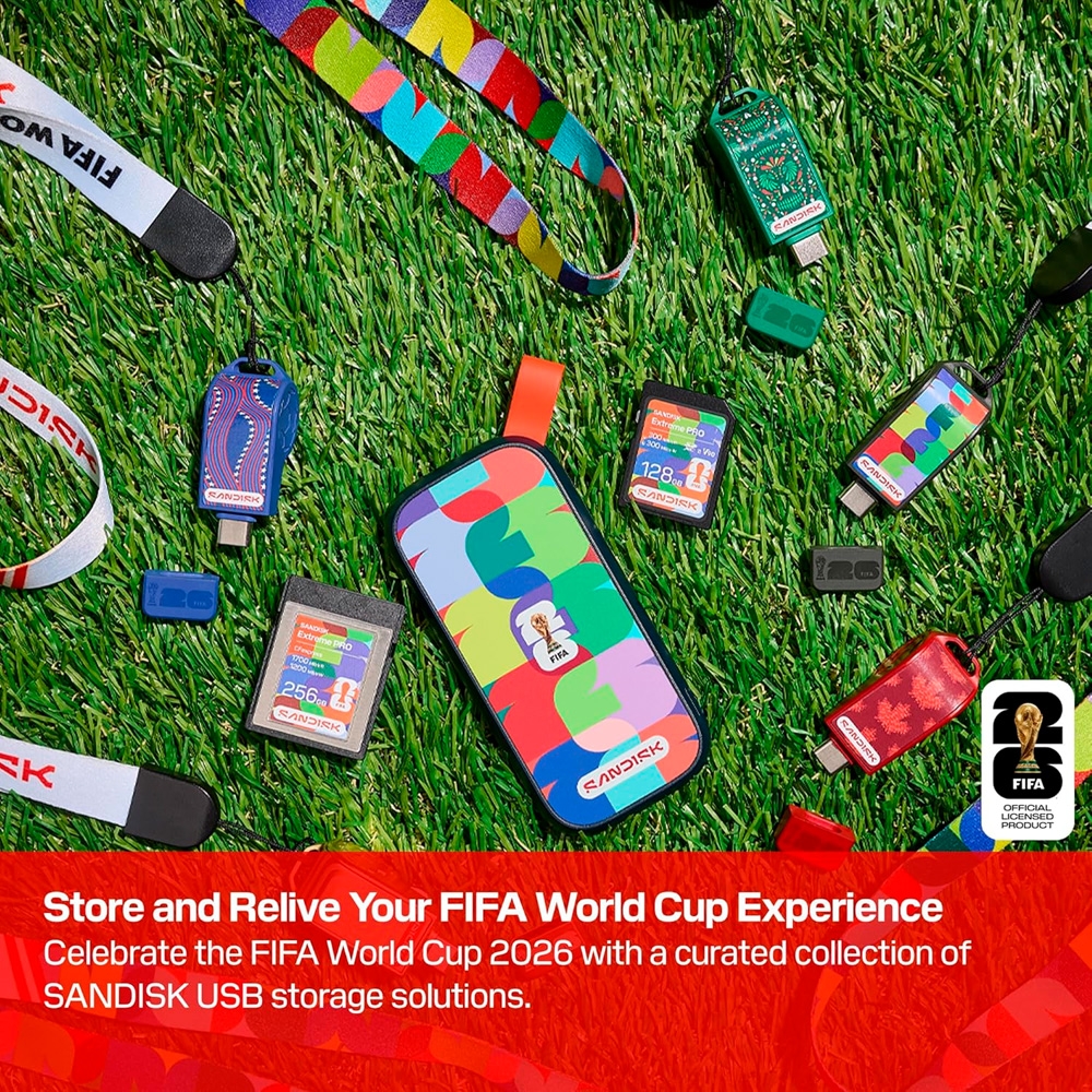 USB-C Sandisk Flash Drive FIFA World Cup 2026 Edition 64GB 300MB/s SDCZIA-064G-G46