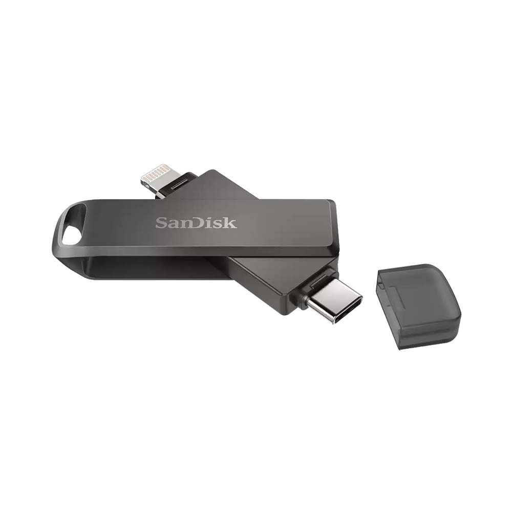 USB Sandisk iXpand Flash Drive Luxe OTG for Iphone Ipad and USB Type-C 128GB SDIX70N-128G-GN6NE