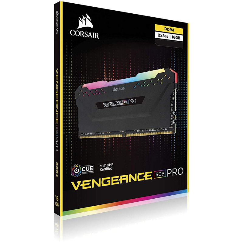 Ram PC Corsair Vengeance RGB Pro 16GB 3200Mhz DDR4 (2x8GB) CMW16GX4M2E3200C16