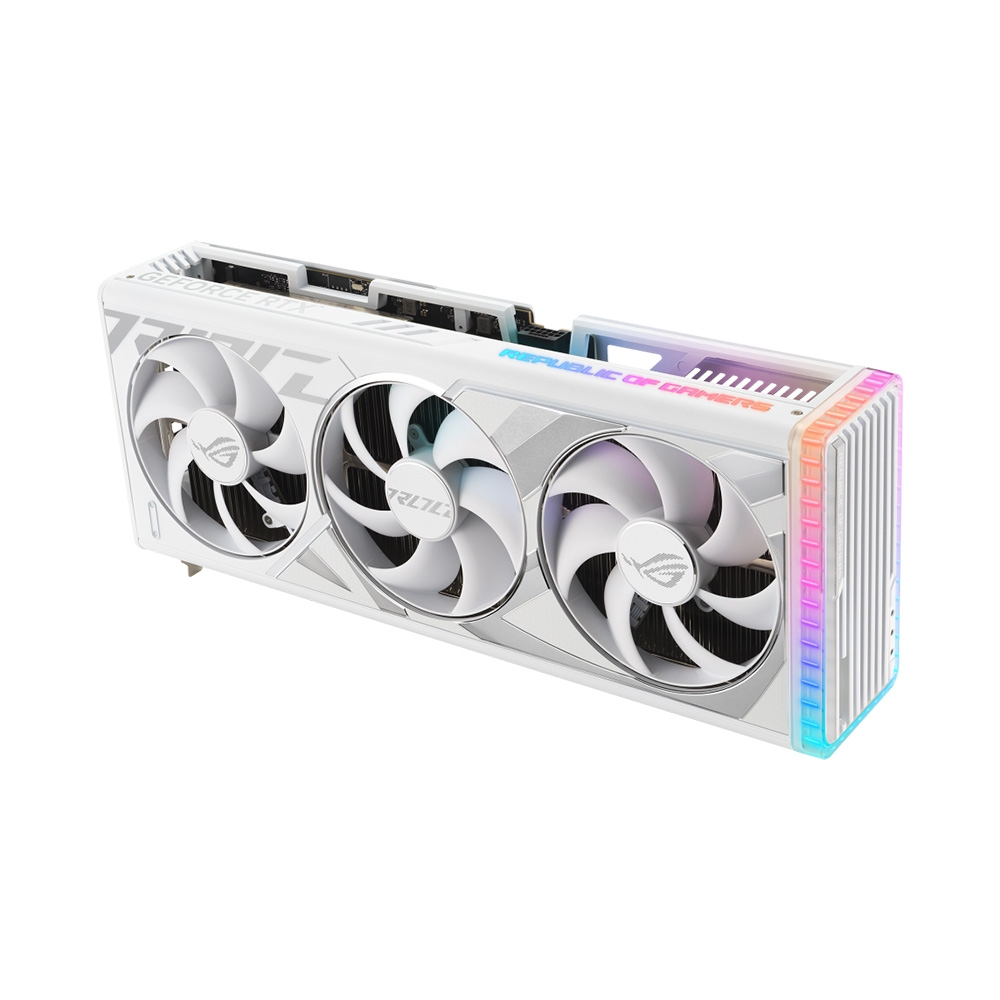 VGA Asus ROG Strix GeForce RTX 4090 White OC Edition 24GB GDDR6X ROG-STRIX-RTX4090-O24G-WHITE