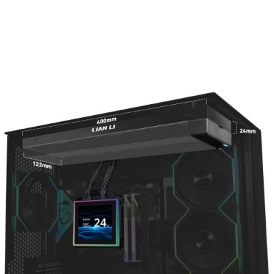 Tản nhiệt nước AIO Lian Li Hydroshift II LCD-S 360N Black (Non-Fan) GHS2LCDS36NB