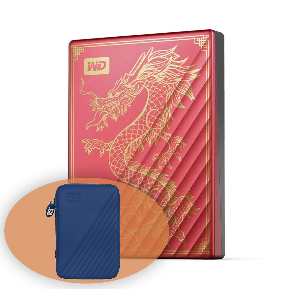 Ổ cứng di động 2TB WD My Passport Ultra Limited Edition Dragon USB 3.2 ...