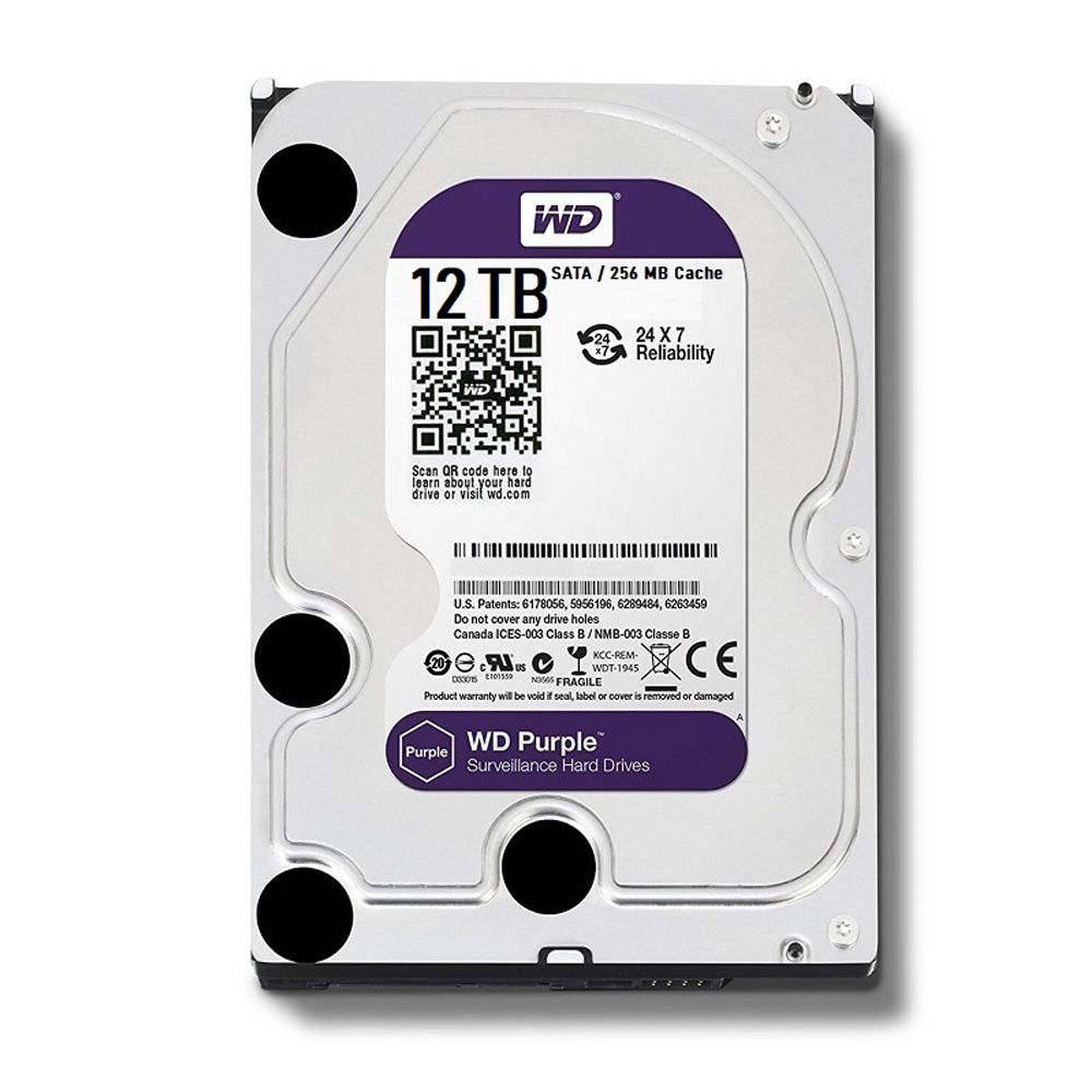HDD WD Purple 12TB 3.5 inch SATA III 256MB Cache 7200RPM WD121PURZ