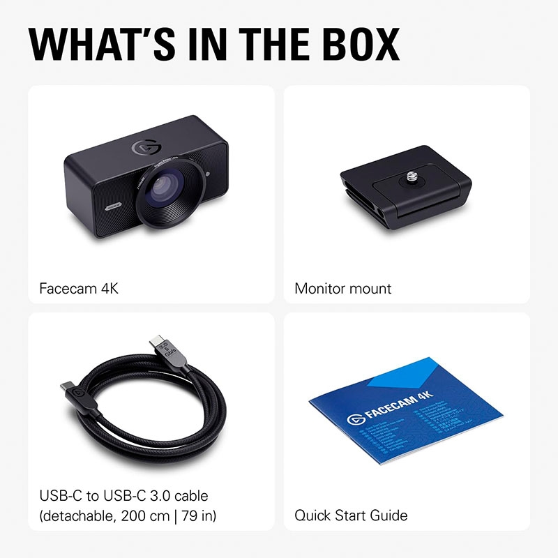 Webcam máy tính Elgato Facecam 4K 10WAF9901