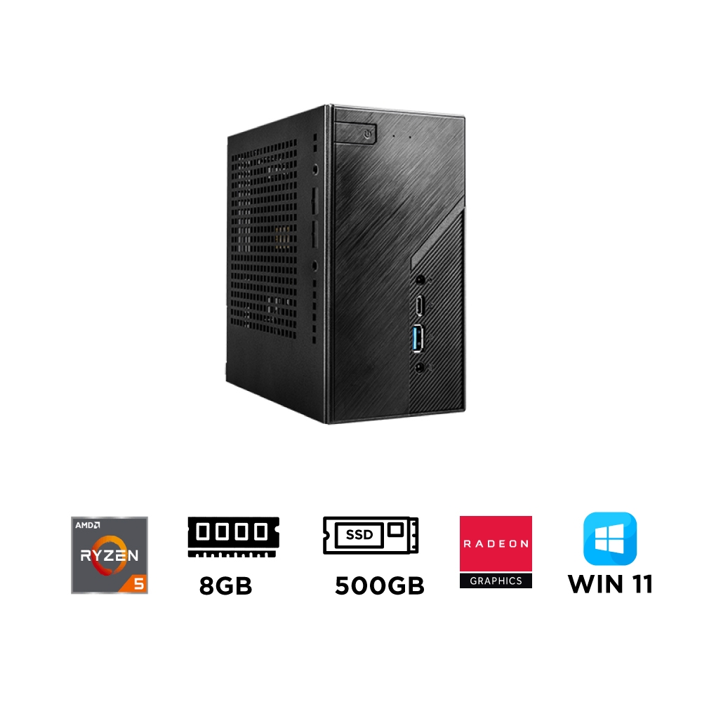 Mini PC ASRock DeskMini X300 ST-AX35500GT (Ryzen 5 5500GT, Ram DDR4, SSD 500GB, Win 11)
