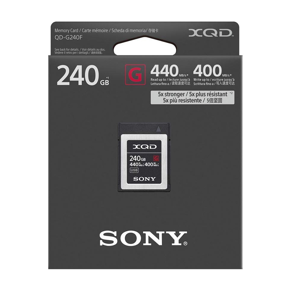 Thẻ nhớ Sony XQD G-Series 240GB 440MB/s QD-G240F