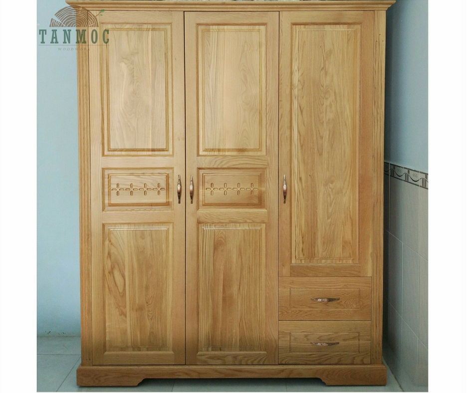 Tủ Ao Gỗ Sồi Mỹ 1m6 Nội Thất Tan Mộc
