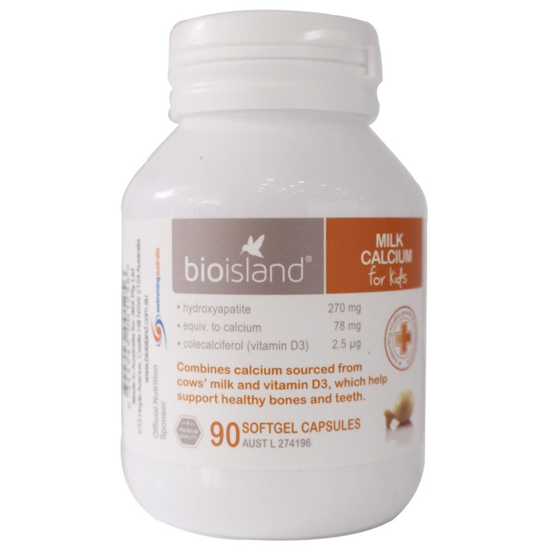 Bio Island Milk Calcium cho bé (90 viên)