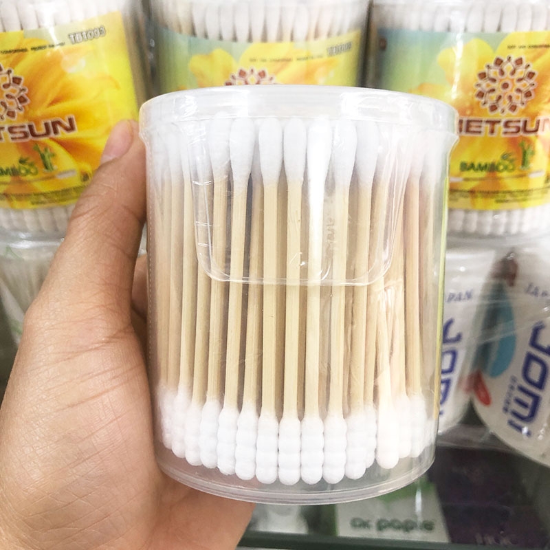 Tăm bông ráy tai người lớn thân trúc Việt Sun (200 que) | MBMart.com.vn